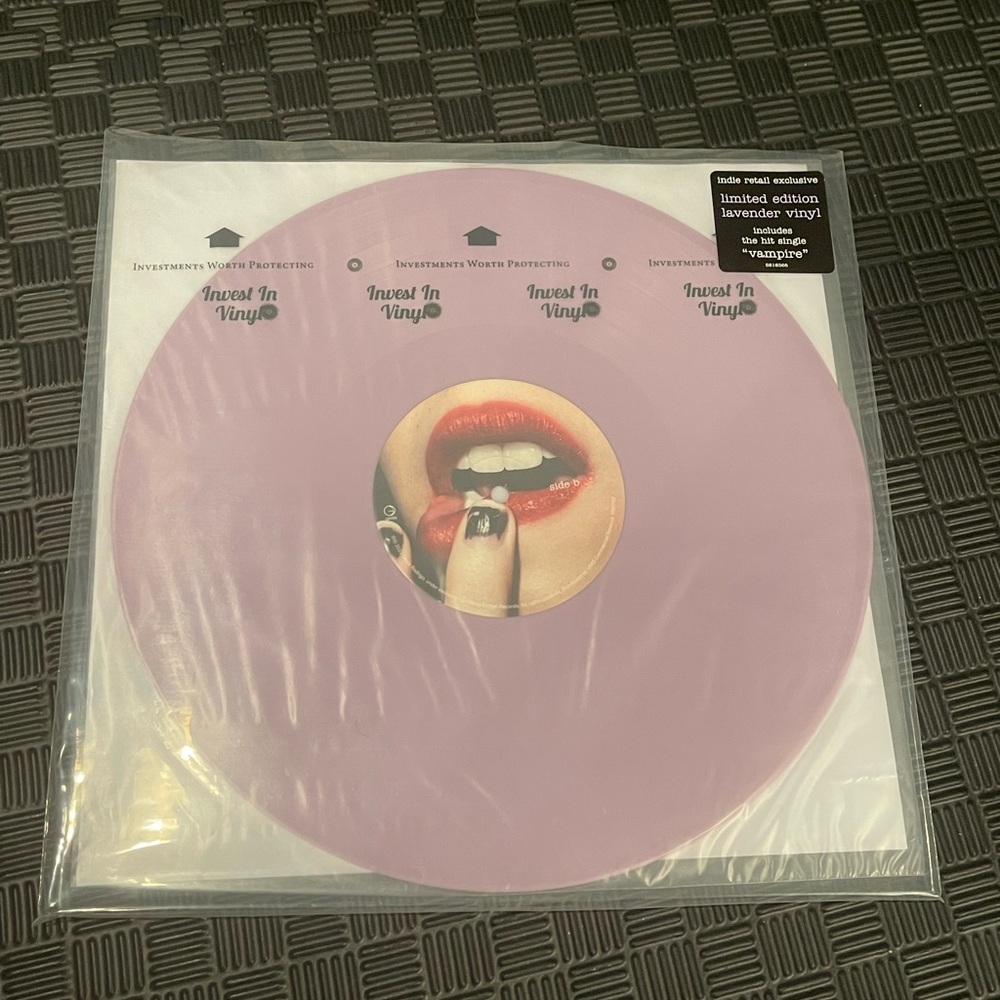 *no jacket* Guts Indie Exclusive Lavender Vinyl Record by Olivia Rodrigo